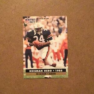 1991  NFL Pro Set Heisman Hero 1985 Card #42